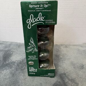 NEW NOS Glade Scented Oil Candles Refills SPRUCE IT UP Winter Collection